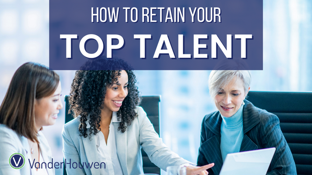 This is a blog banner image that says, "How to retain your top talen"