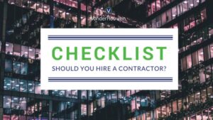 CHECKLIST: Should You Hire a Contractor?